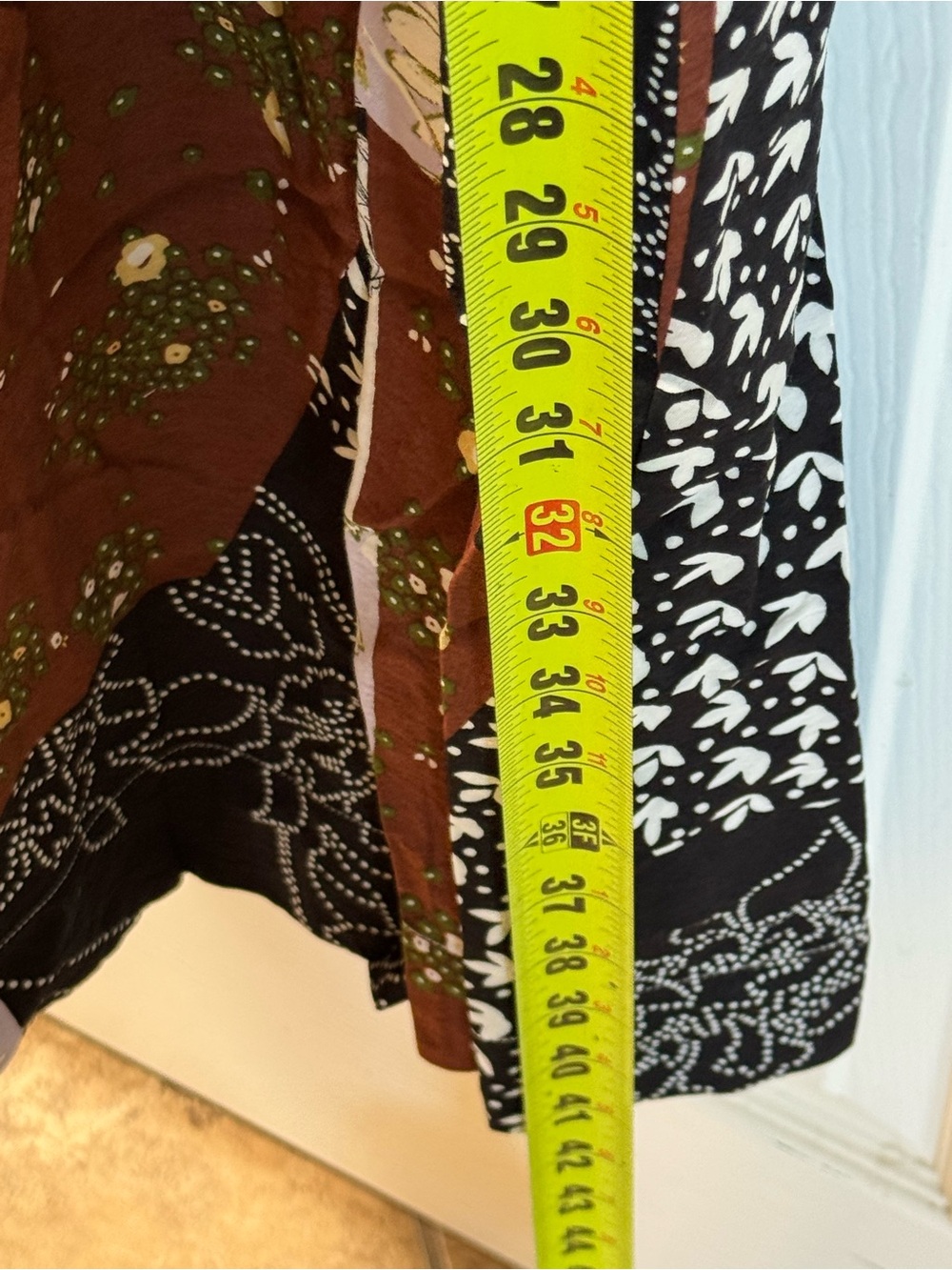 Maeve Floral Patchwork Maxi Dress in Yellow and Black - Picture 8 of 9
